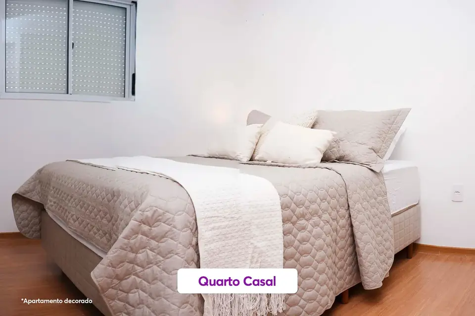 Quarto de casal mobiliado